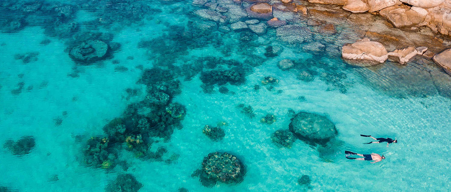 Snorkelling over the Great Barrier Reef, Australia
